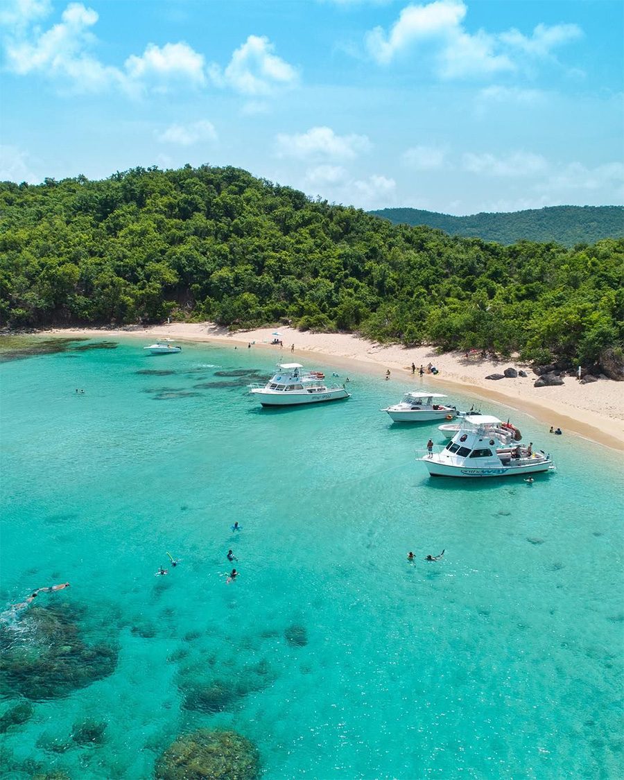 Culebra bay aerial view