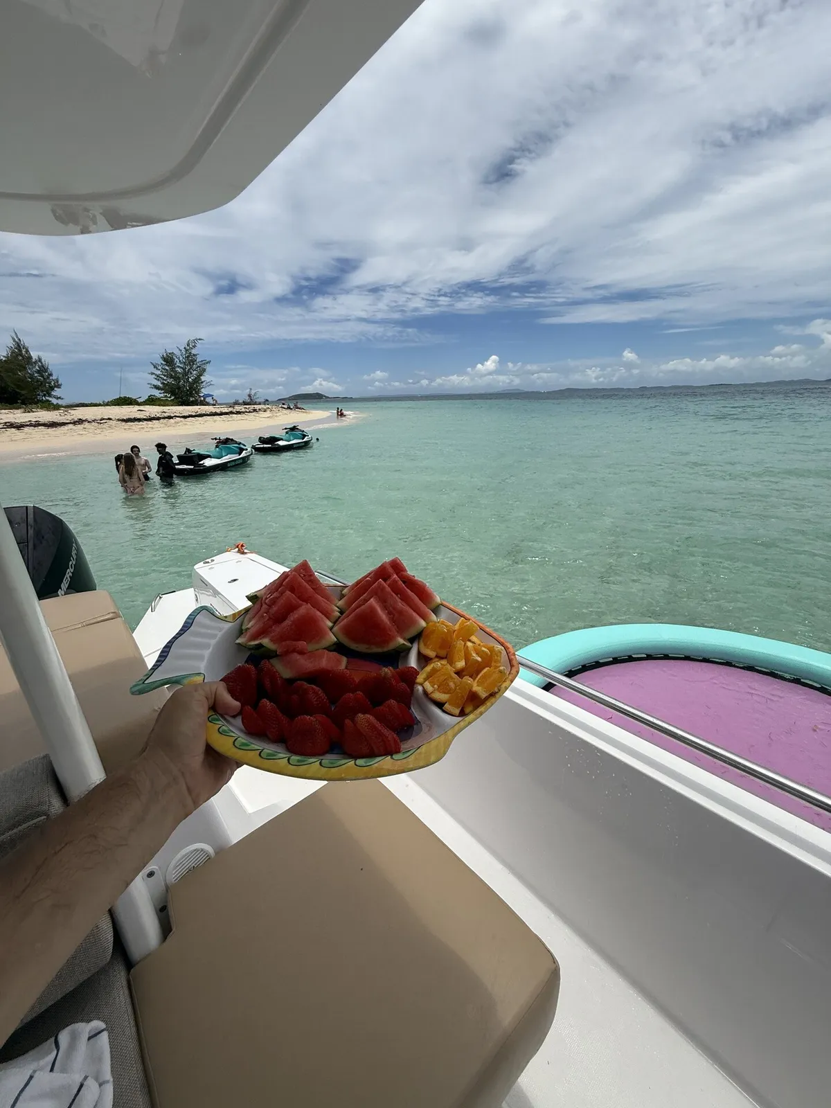 Fresh fruits on board