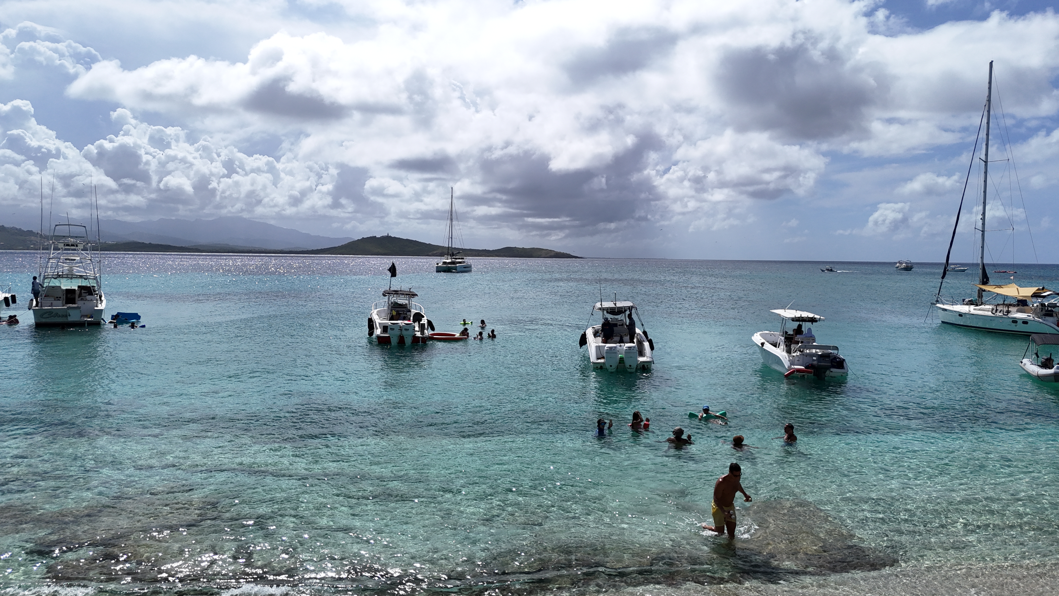 Private sandbar Icacos Puerto Rico drone