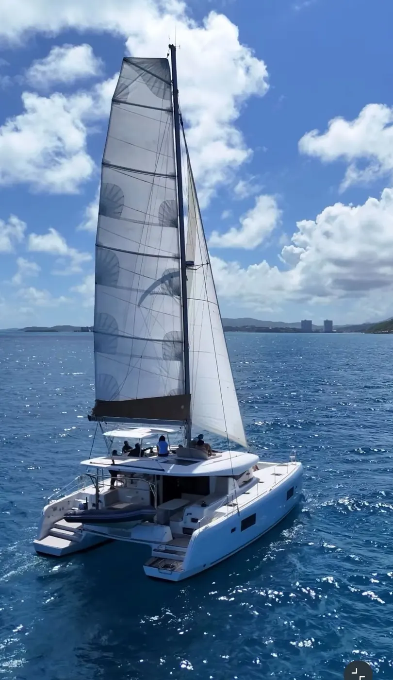 Lagoon 48 catamaran sailing in Puerto Rico
