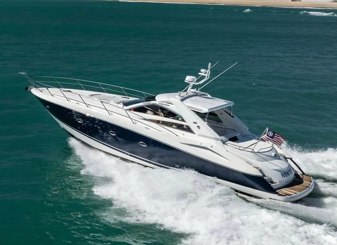 Sunseeker 60 yacht cruising in Puerto Rico waters