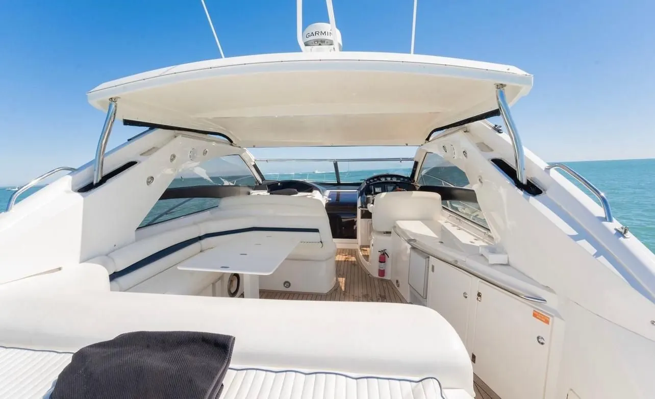 Sunseeker 60 helm and aft cockpit