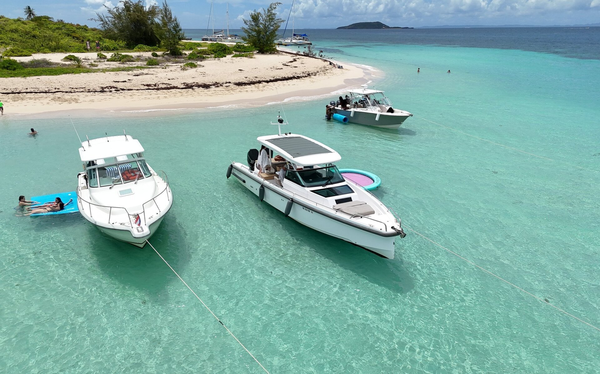 Private honeymoon charter - secluded Caribbean sandbar in Puerto Rico