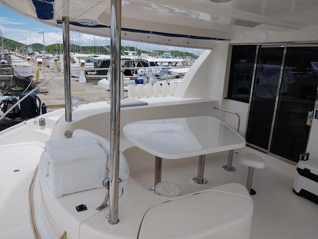 Power Catamaran lounge area