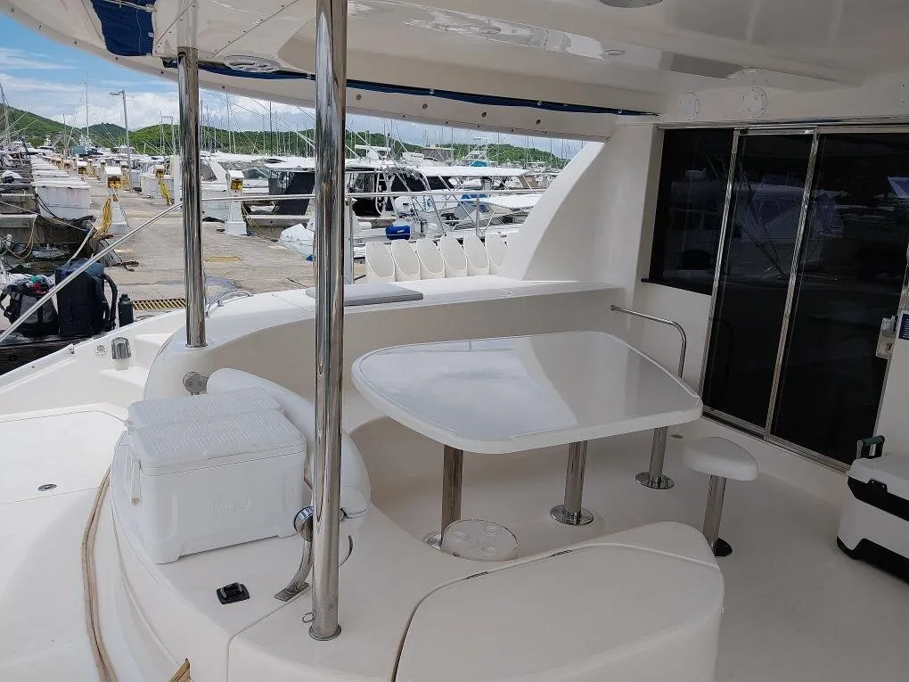 Power Catamaran lounge area