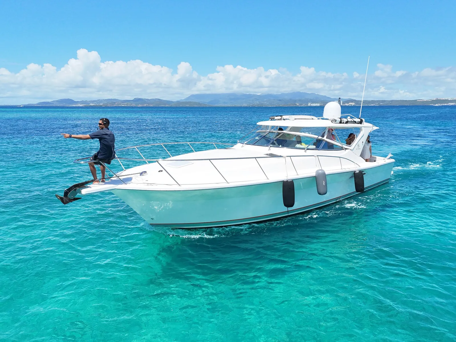 Riviera 45ft private charter Puerto Rico