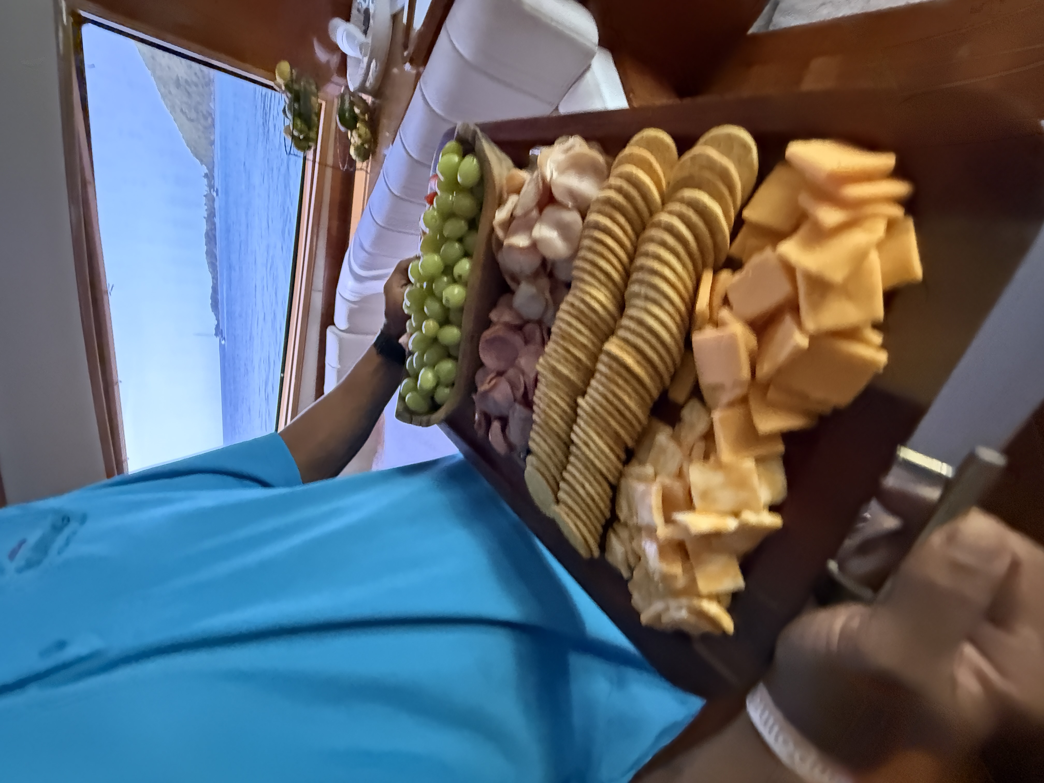 Fresh fruits and snacks included on every charter